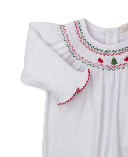 Footie With Christmas Smocking