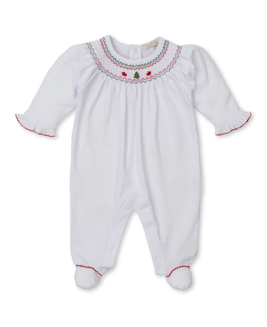 Footie With Christmas Smocking