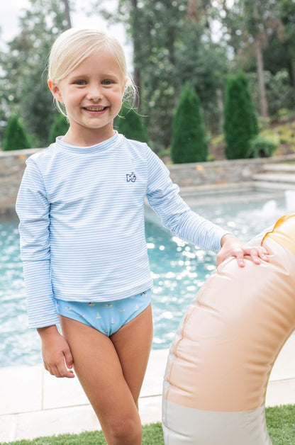 Reef Rashguard Swim Set Boats