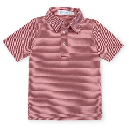 Will Performance Polo Red Stripe