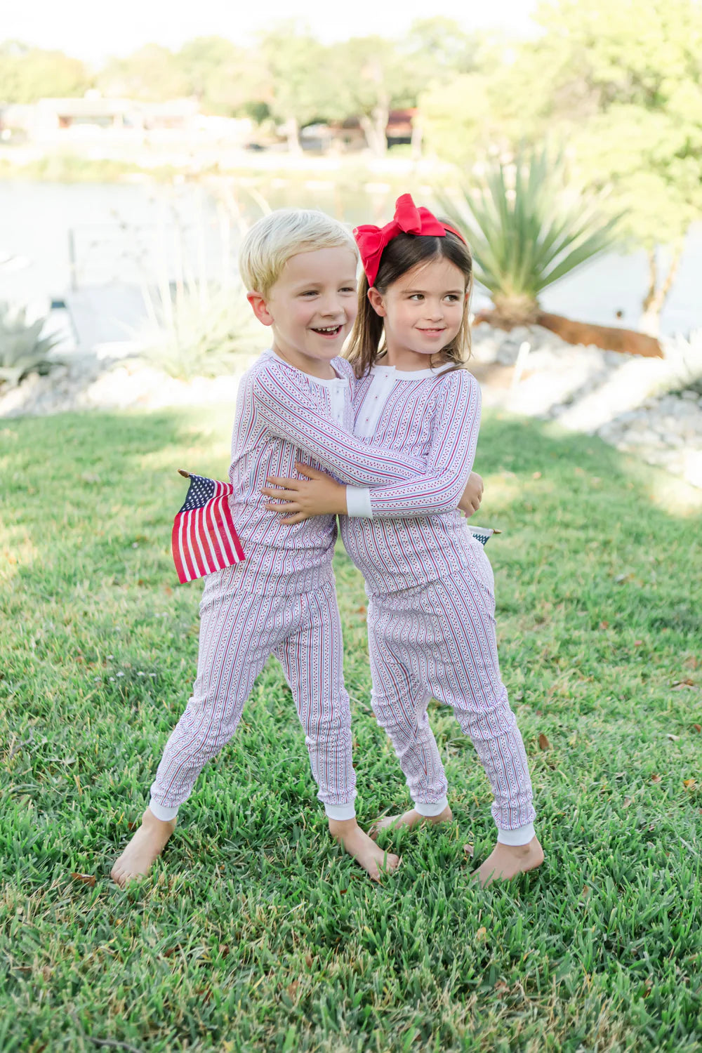 L&H Alden Stars/stripes Pj Set