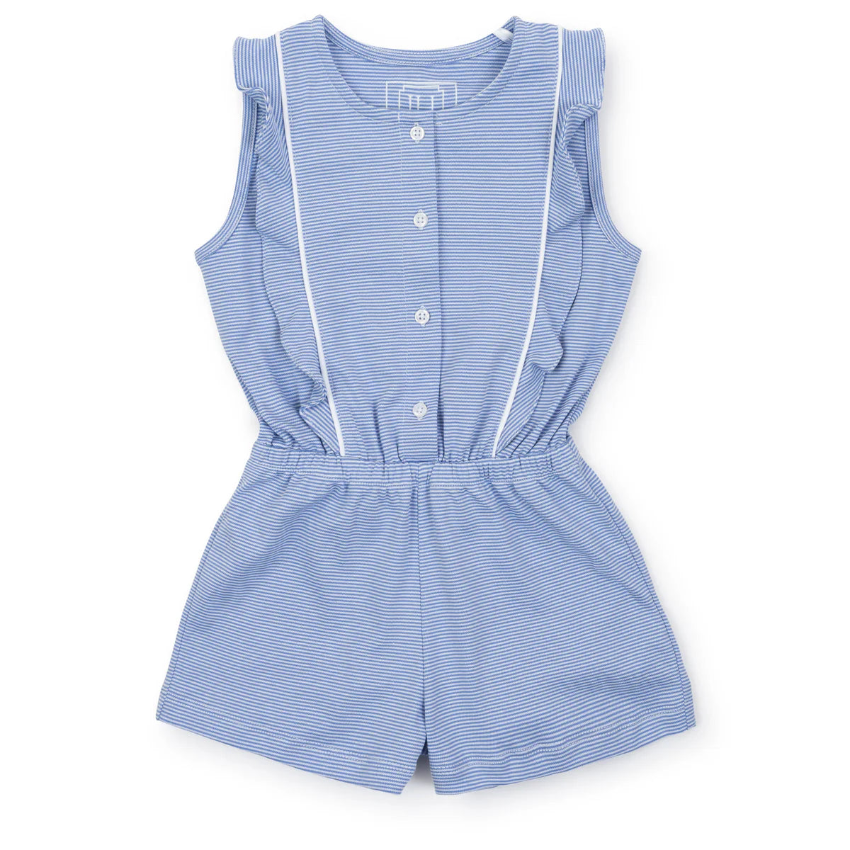 Lola Romper Blue & White Stripes