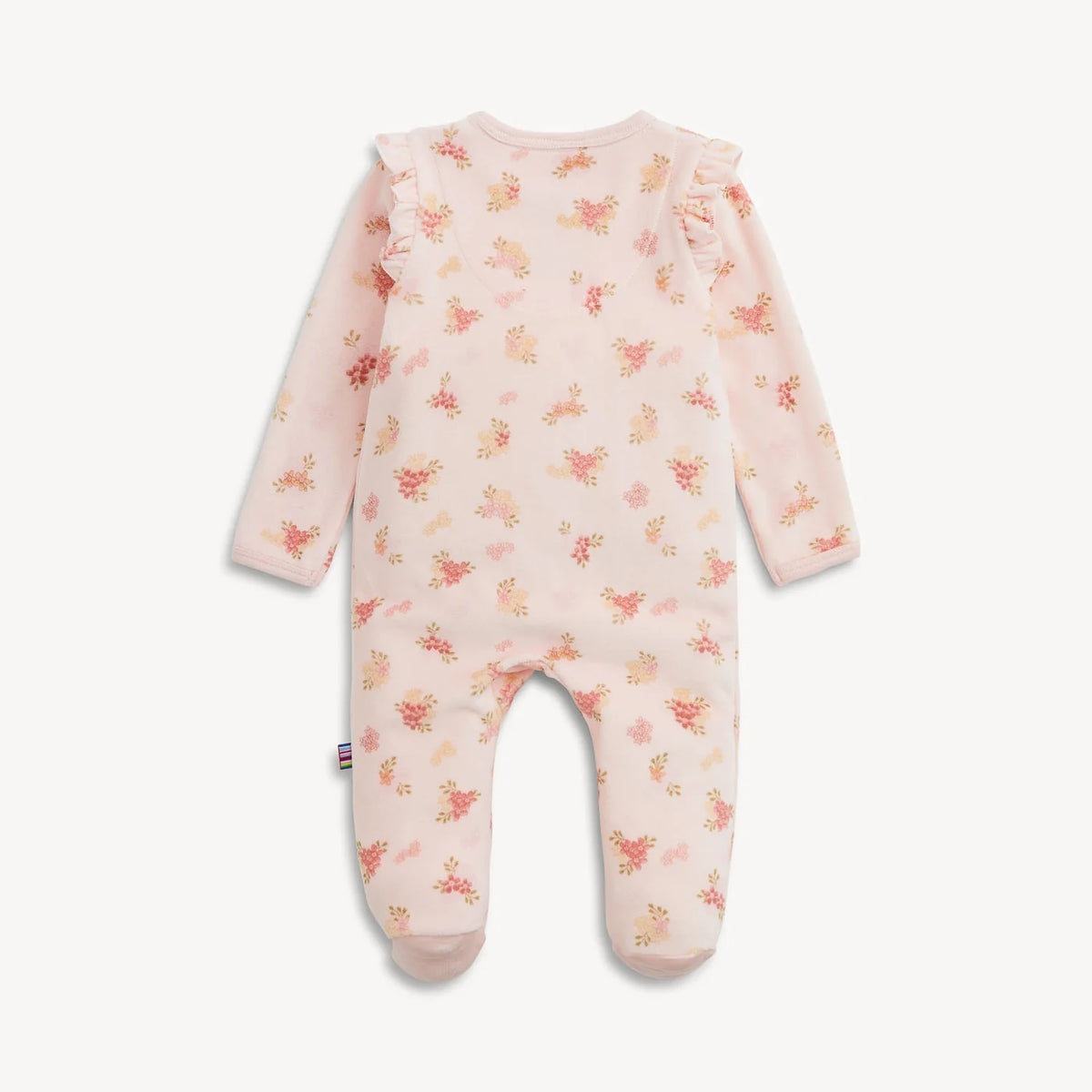 Floral Velour Footie