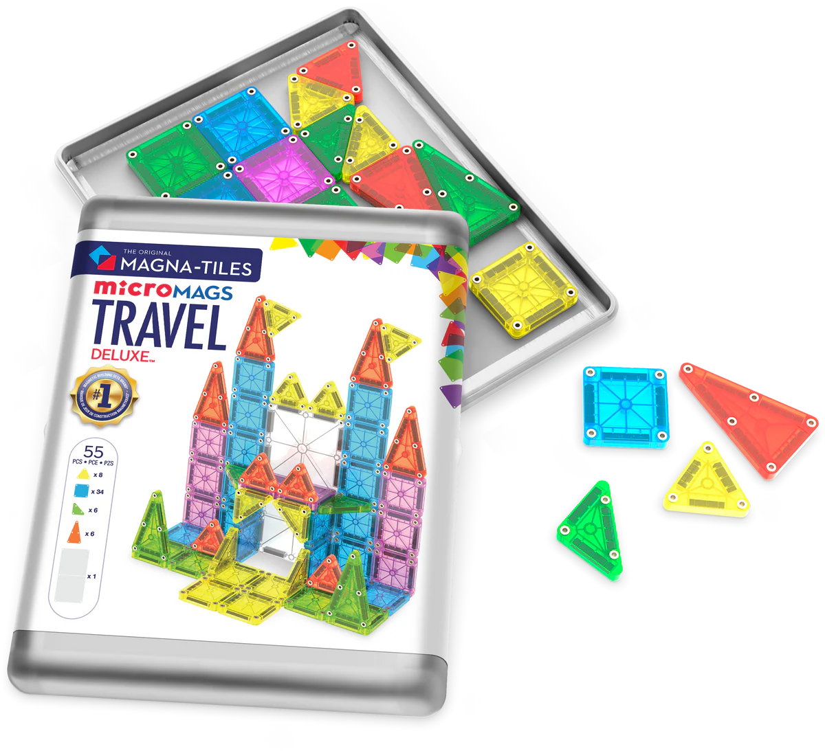 Magna-tiles Travel Set Deluxe 55 Pieces