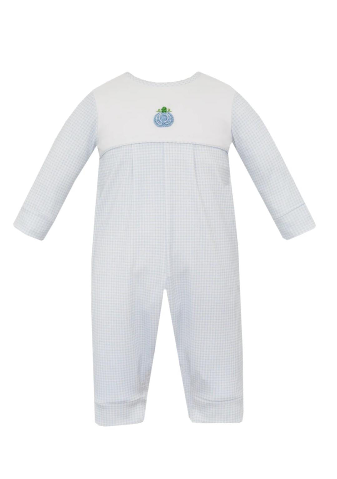 Pumpkin Boys Light Blue Gingham Jon Jon