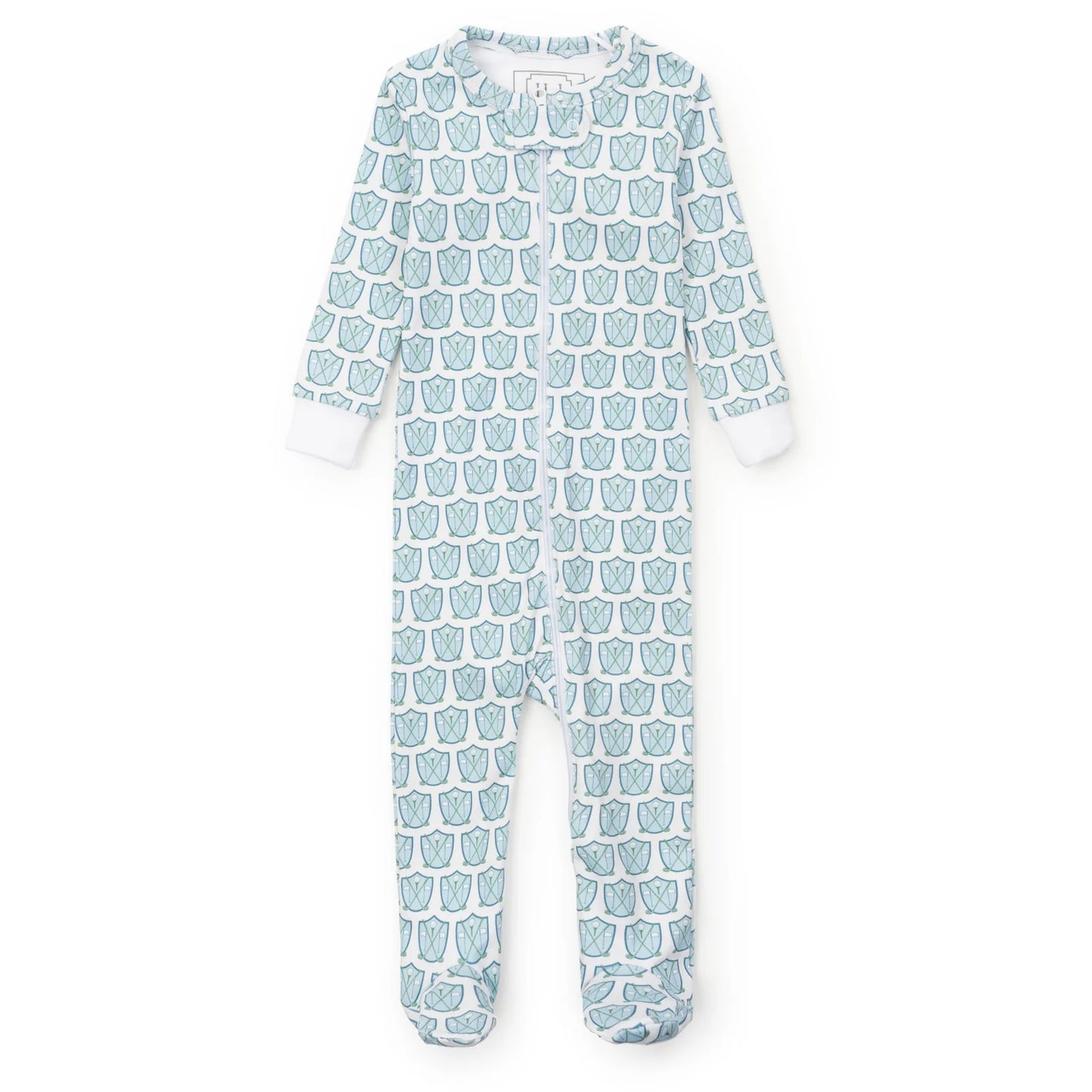 Parker Zipper Pajama Golf Crest Blue