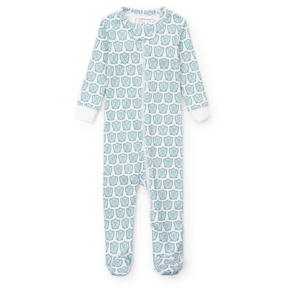 Parker Zipper Pajama Golf Crest Blue