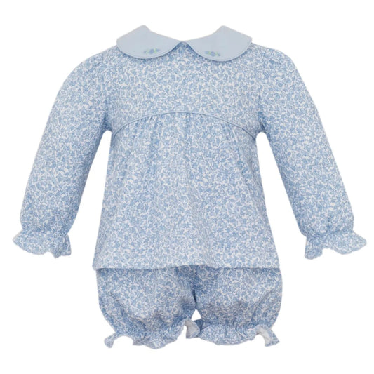 Blue Liberty Print Bloomer Set
