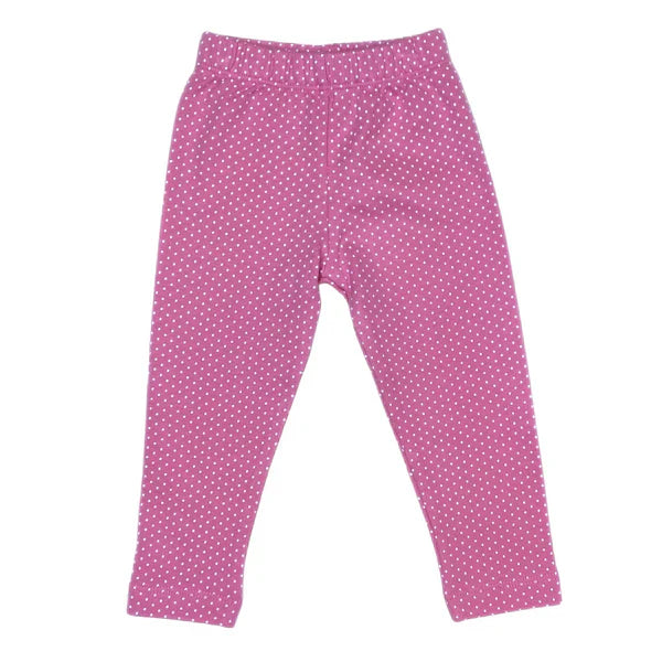 Pink With White Dots Leggings