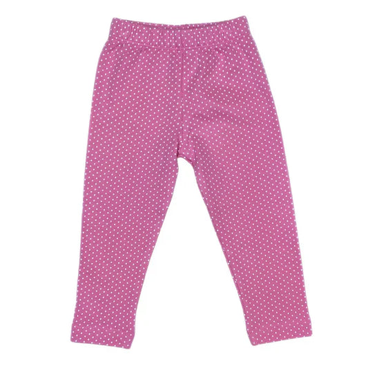 Pink With White Dots Leggings