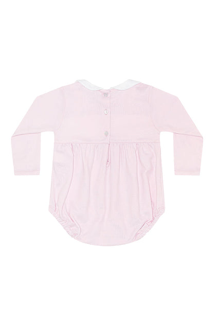 Pink Pumpkin Patch Embroidered Bubble