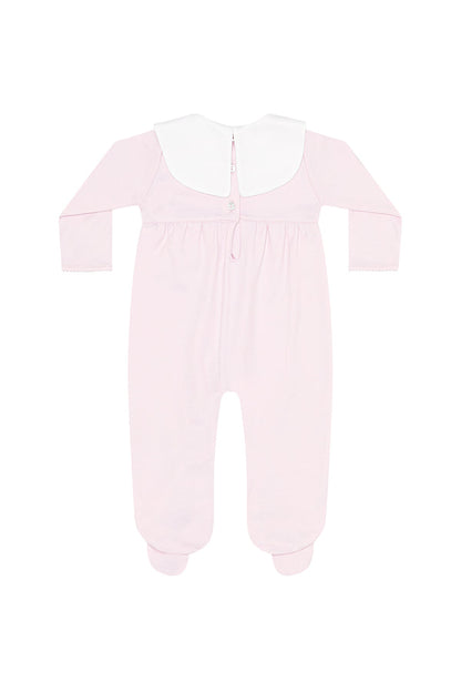 Pink Rocking Horse Embroidered Footie