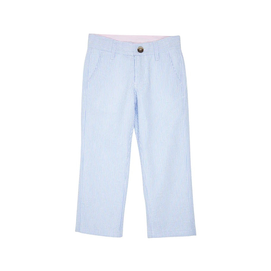 Prep School Pants Seersucker Breakers Blue