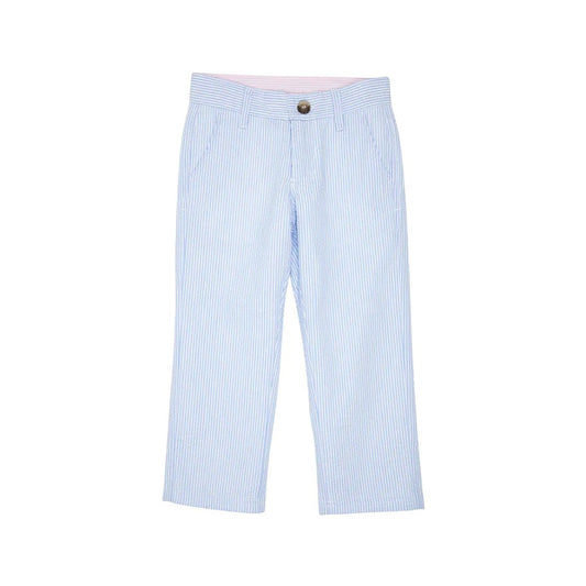Prep School Pants Seersucker Breakers Blue