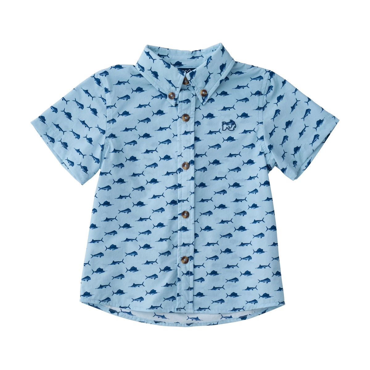 Short Sleeve Fishing Shirt Sky Fish