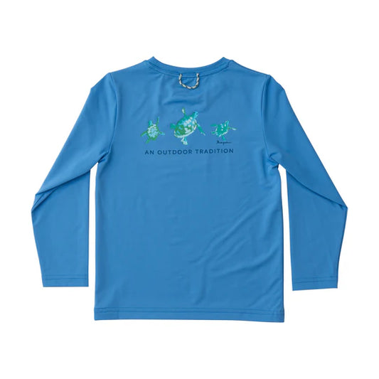 Pro Performance Long Sleeve Fishing Shirt Marina Blue