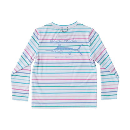 Long Sleeve Fishing Shirt Fuchsia Pink Multi
