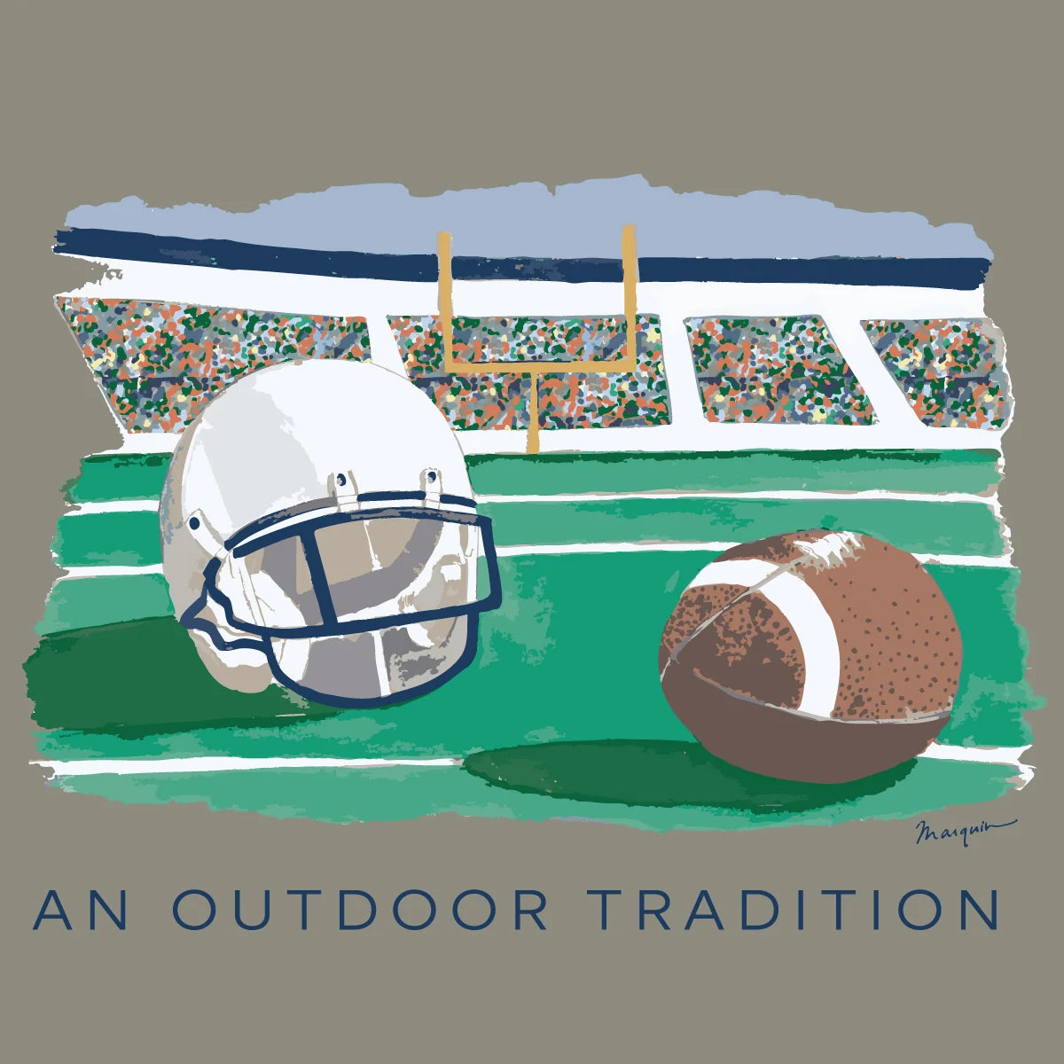 Boys Pro Performance Short Sleeve Tee - Sage Green/Football