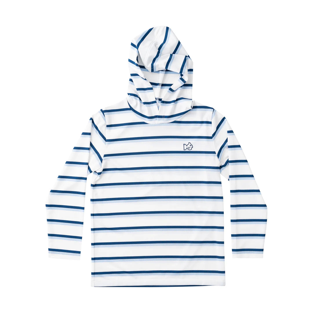 Pompano Stripe Performance Hoodie T-shirt