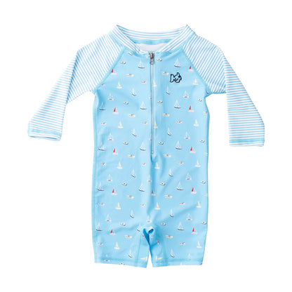 Baby Reef One Piece Swimsuit Boats In The Bay