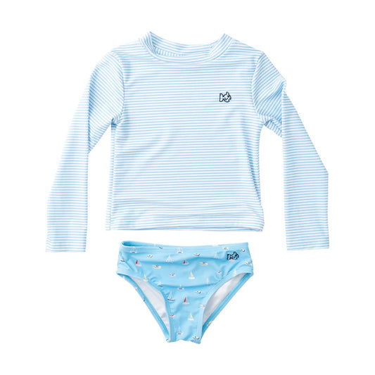 Reef Rashguard Swim Set Boats