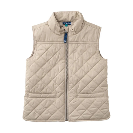 Kids Pro Quilted Vest - Khaki