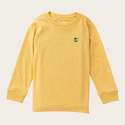 Boys Long Sleeve Tee - Ochre/Hunting Dog