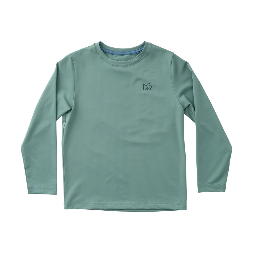 Pro Performance Long Sleeve Shirt - Green with Turkey Gobbler