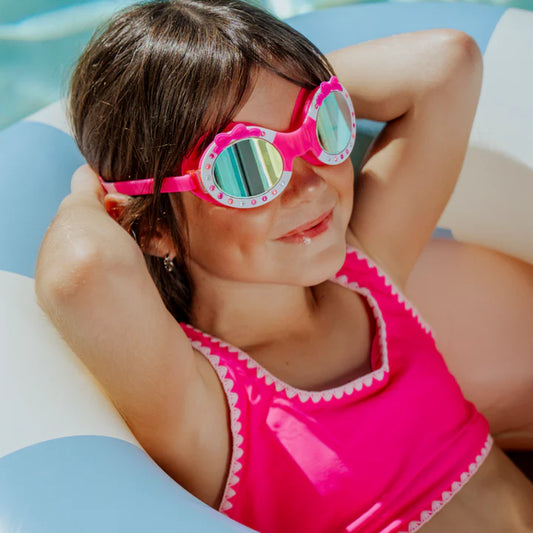 Swim Goggles - Bow Dazzle Pink