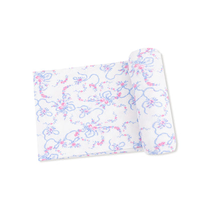 Ribbon Floral Fling Swaddle Blanket