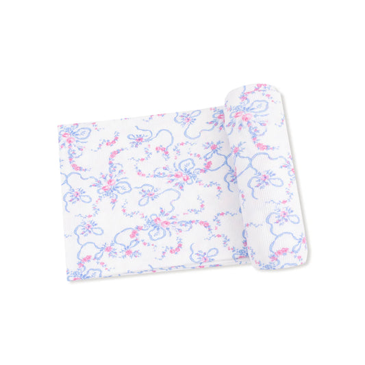Ribbon Floral Fling Swaddle Blanket