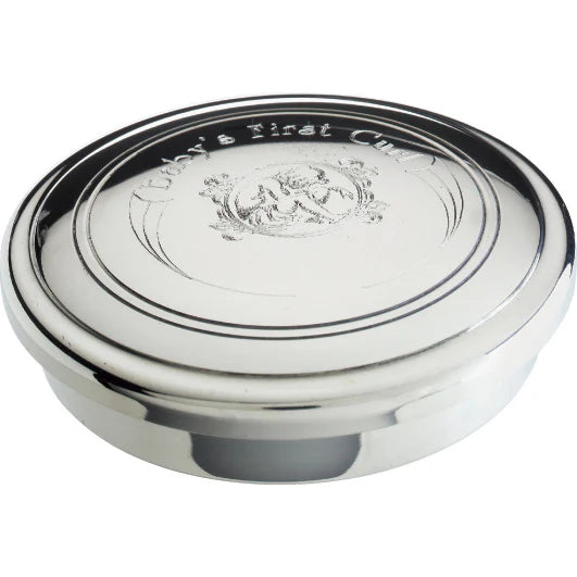 Pewter First Curl Box - Blue Liner