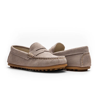 Suede Penny Loafer Grey