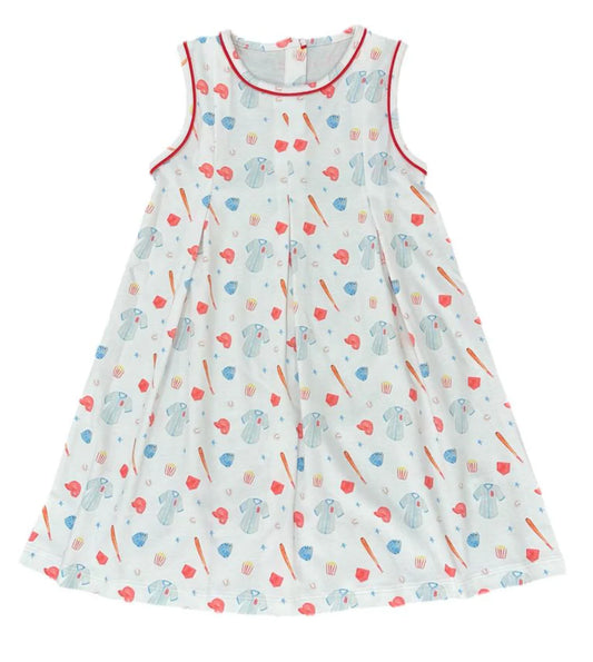 Penny Knit Baseball Pleat Dress