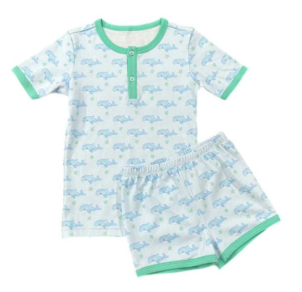 Two Piece Jammies Oh Whale Blue