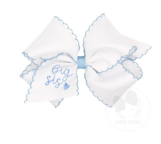 Blue Big Sister Bow Large
