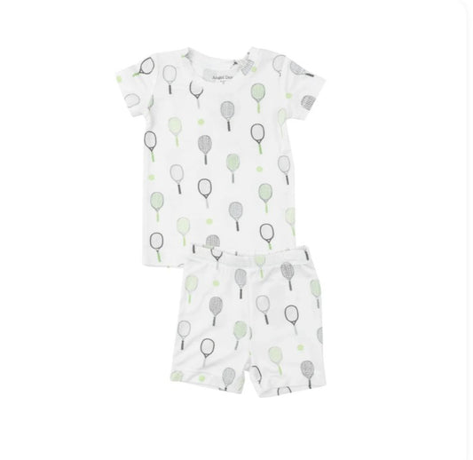 Tennis Green Short Lounge Wear Set