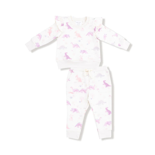 Soft Pink And Purple Dinos Set