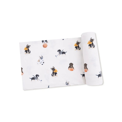 Sporty Pups Swaddle Blanket