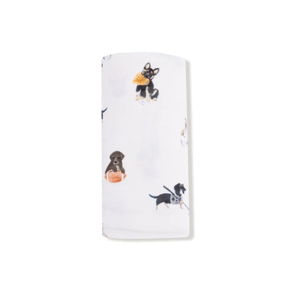 Sporty Pups Swaddle Blanket