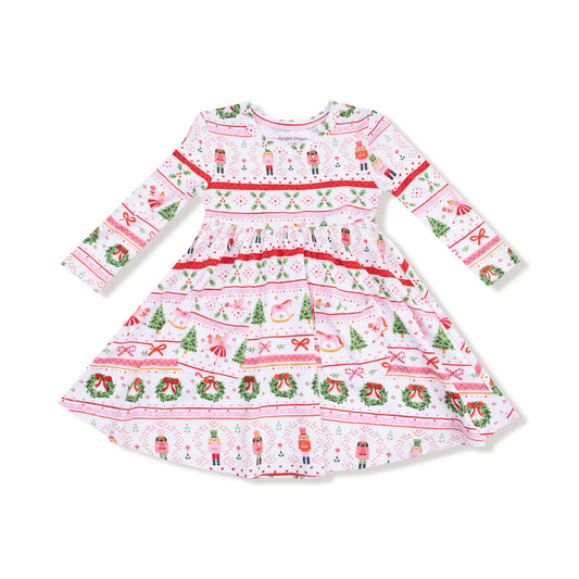 Sugar Plum Fairy Long Sleeve Twirly Dress