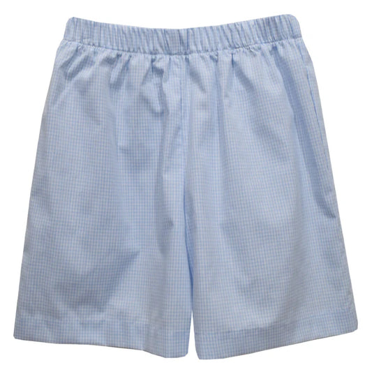 Vive La Fete Boys Light Blue Checked Shorts