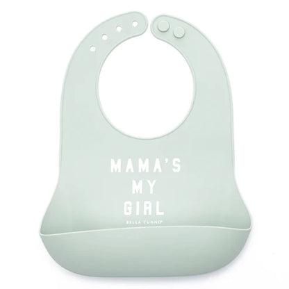 Mamas My Girl Bib - Sage