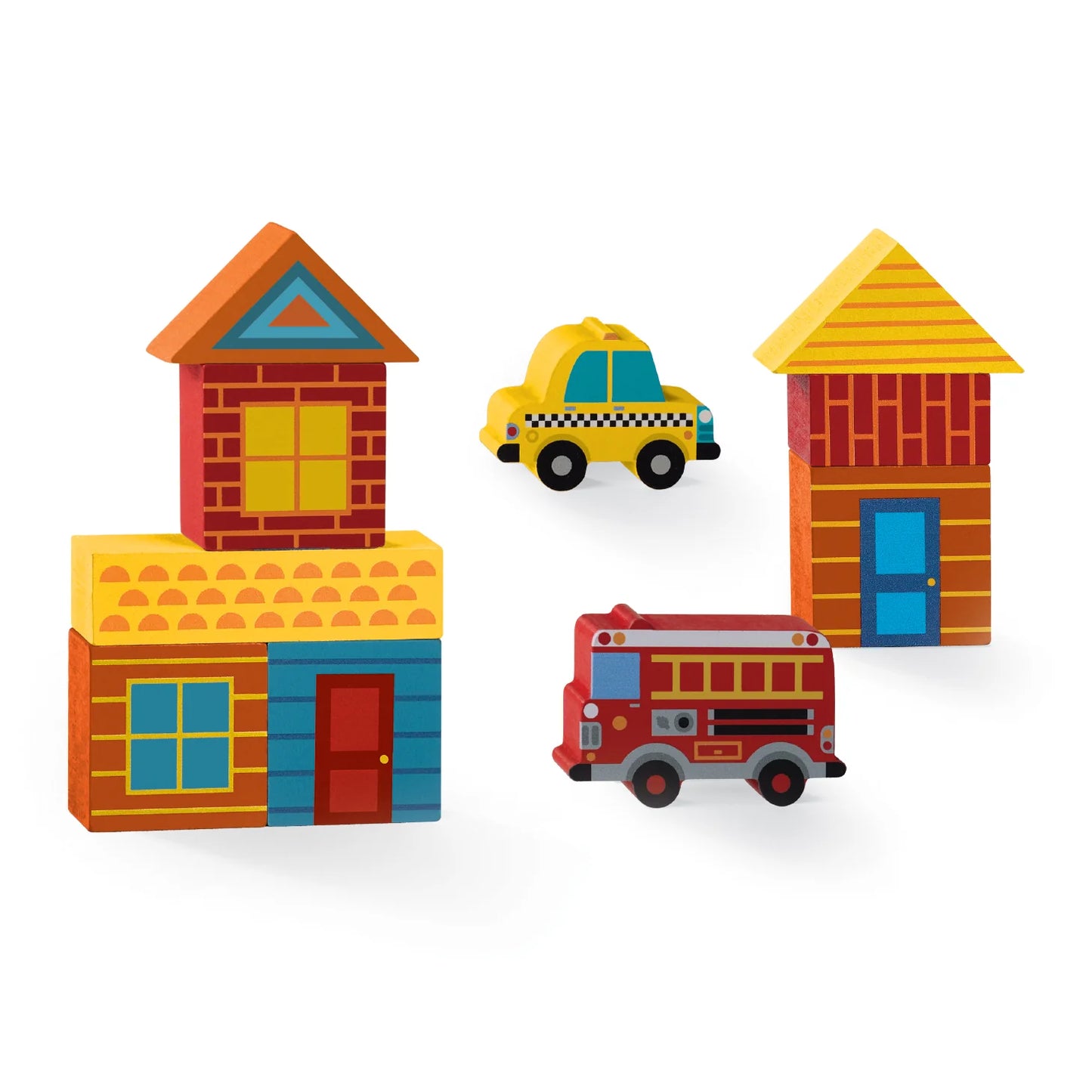 Build And Play Mini Wood Blocks/ Busy City