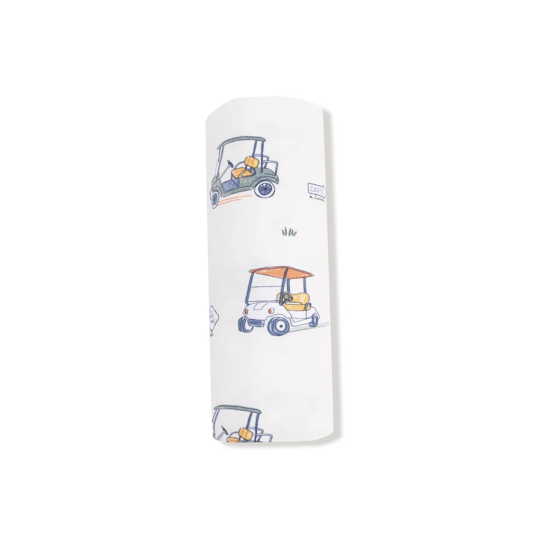 Zooming Golf Carts Swaddle Blanket