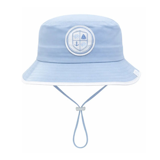 Coastal Crest Bucket Hat Blue