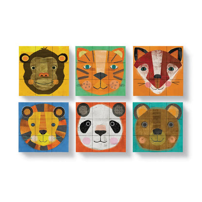 Puzzle Blocks Make A Face