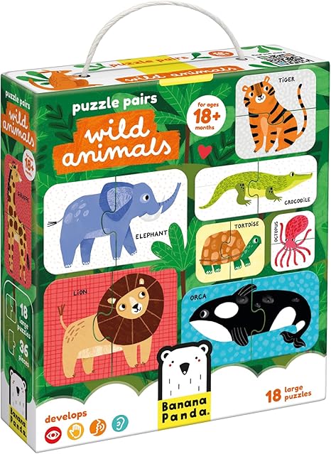 Puzzle Pairs Wild Animal