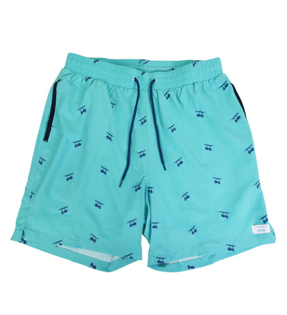 Golf Cart Aruba Swim Trunks