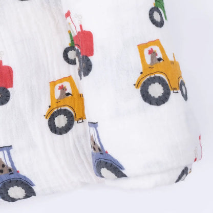 Tractor Friends Swaddle Blanket